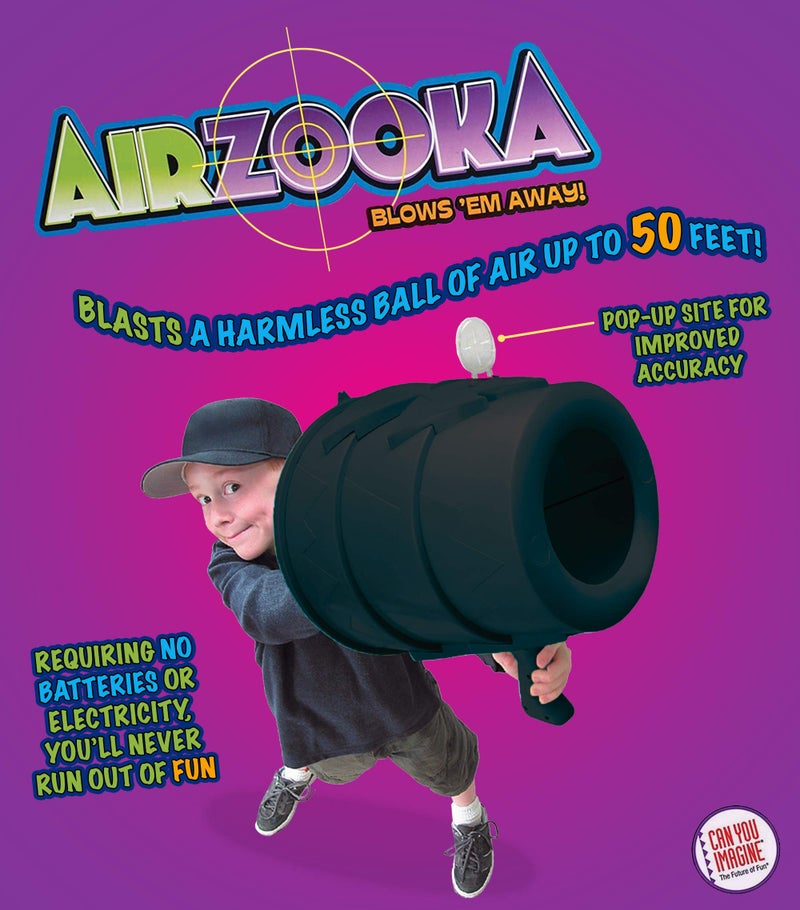 Toysmith Airzooka Toysmith, Blast A Harmless Ball Of Air Toy, Black, All Ages - Adults Too - Image 3