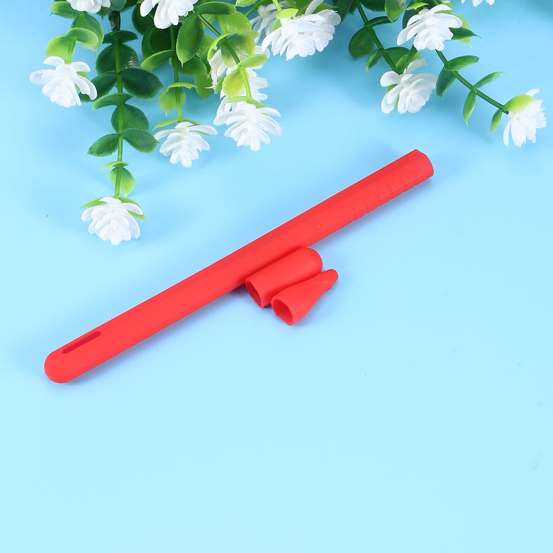 2pcs Silicone Pen Sleeve Pen Holder Protective Cover Compatible for Apple Pencil 2 - Image 1