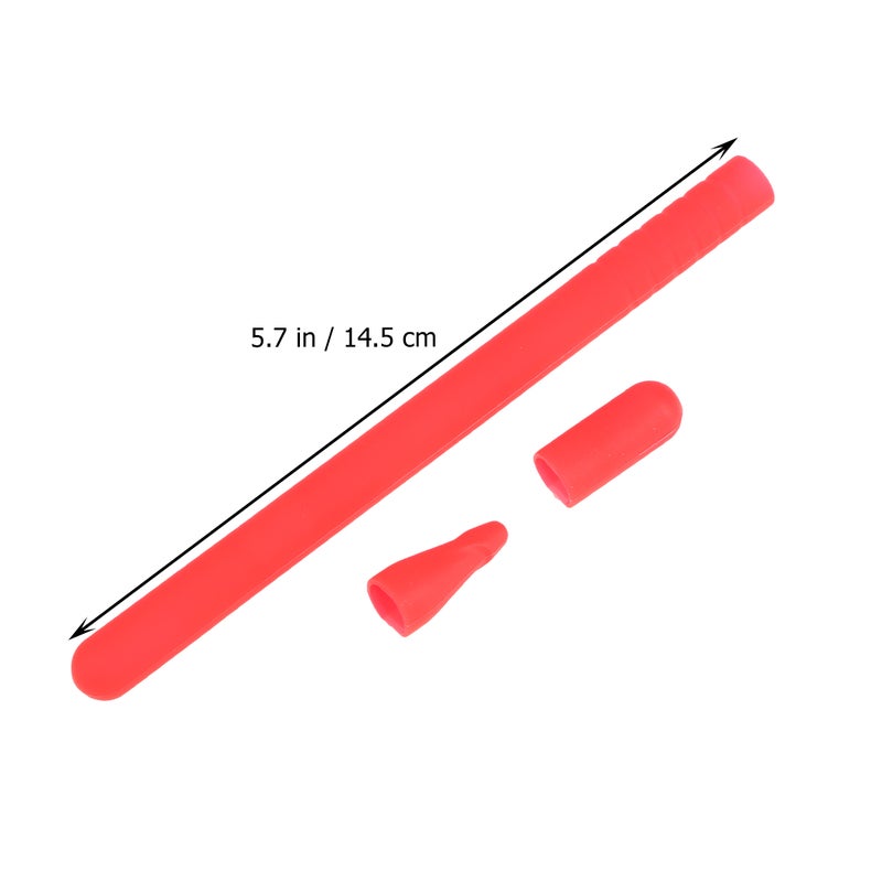 2pcs Silicone Pen Sleeve Pen Holder Protective Cover Compatible for Apple Pencil 2 - Image 3