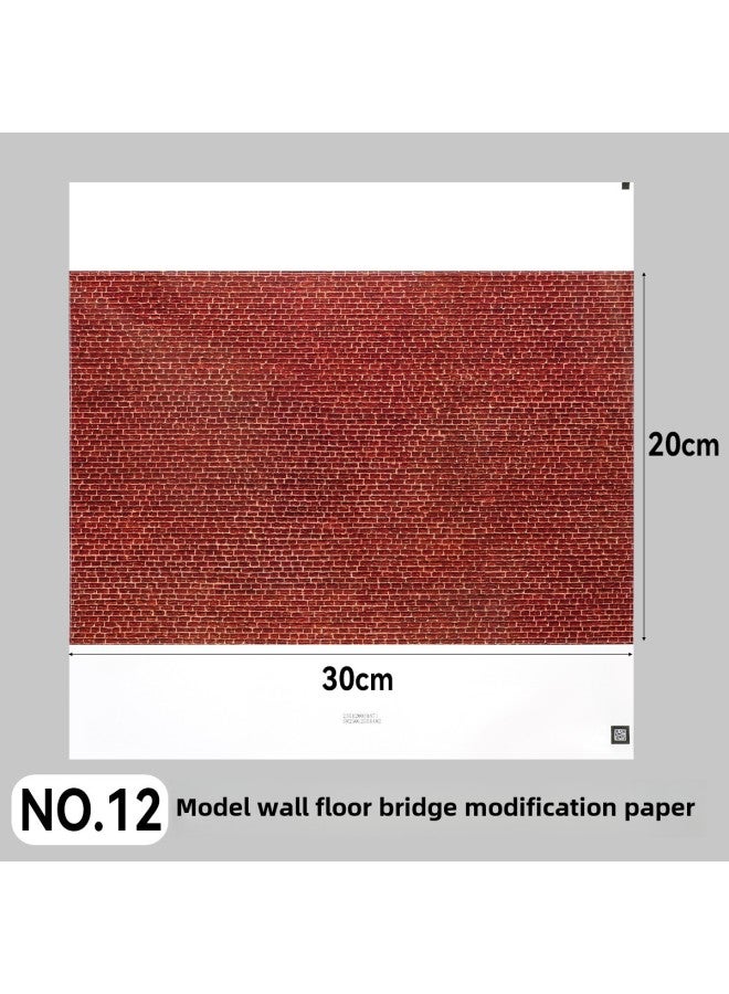 Microscopic Simulation Wall Decal Material Clear Adhesive Backing Multi-Size Plastic Building Model Decoration Sticker DIY-Color:QZ-12  - Image 1