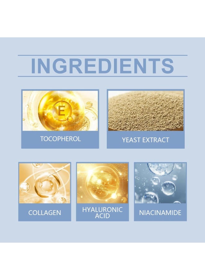 إيلهو لصقات العين من الكولاجين الحيوي - 60 قطعة | لصقات تحت العين للهالات السوداء، الانتفاخ، والخطوط الدقيقة | تحتوي على كولاجين نباتي، حمض الهيالورونيك، النياسيناميد، وفيتامين E | ترطيب، مضادة للشيخوخة | العناية بالبشرة الكورية - Image 4