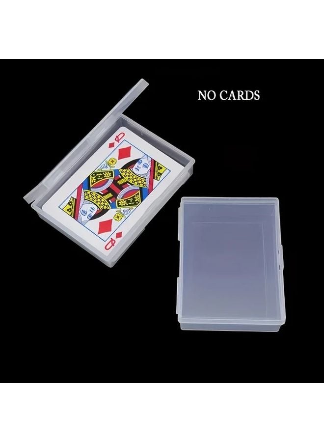قطعتان صندوق تخزين بلاستيكي شفاف بغطاء قلاب لبطاقات التداول ومستلزمات الحفلات - Image 3