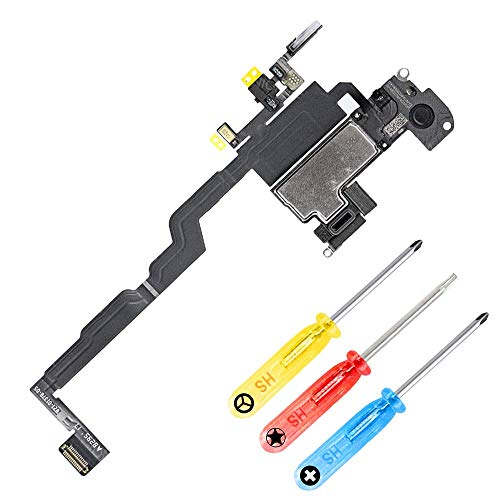 MMOBIEL Earpiece Speaker Compatible with iPhone Xs Max - 6.5 inch - 2018 - Earspeaker/Ear Piece Replacement - Incl. Proximity Sensor and Screwdrivers - Image 1
