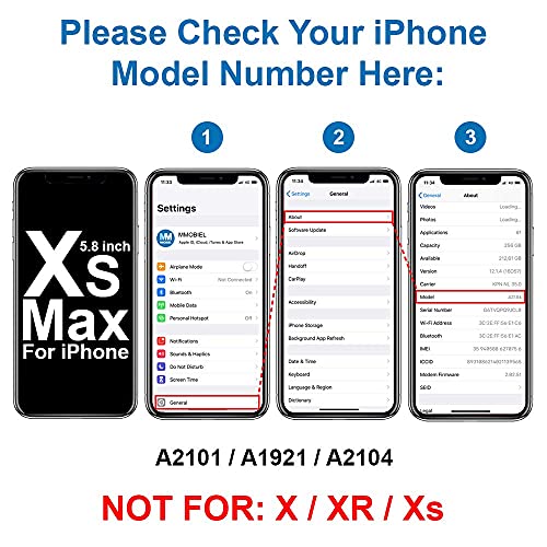 MMOBIEL Earpiece Speaker Compatible with iPhone Xs Max - 6.5 inch - 2018 - Earspeaker/Ear Piece Replacement - Incl. Proximity Sensor and Screwdrivers - Image 3