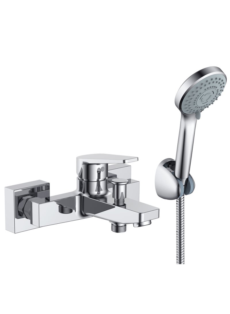 HESANIT Logic Single Lever Bathroom Mixer With Hand Shower Set Chrome - 4002C - Image 1
