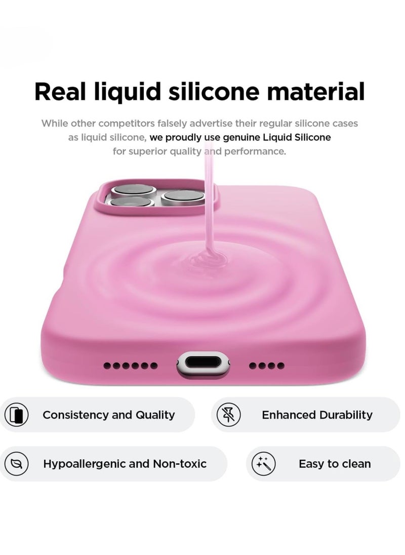 Raxoom iPhone 16 Pro Case Cover - Full Body Protection, Shockproof, Slim, Anti-Scratch, Soft Microfiber Lining (Hot Pink) - Image 2