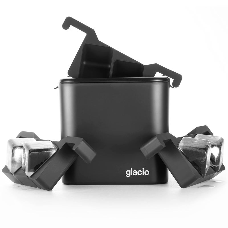 glacio Clear Ice Maker Set â€“ Crystal Clear Ice Ball & Cube Molds for Whiskey and Cocktails | Dilution-Free Directional Freezing Design | Easy Removal - Image 5