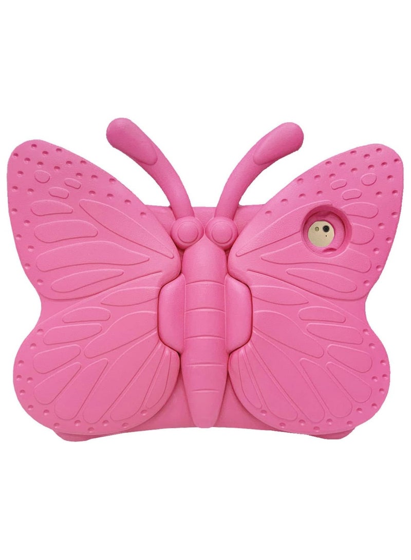 ELTRAZONE iPad case for Kids, Feitenn 3D Cartoon Butterfly Non-Toxic EVA Light Weight Kid Proof Shockproof case with Kickstand for ipad 5/ ipad 6 /ipad pro 9.7/ New iPad 2017 case (ROSE) - Image 3
