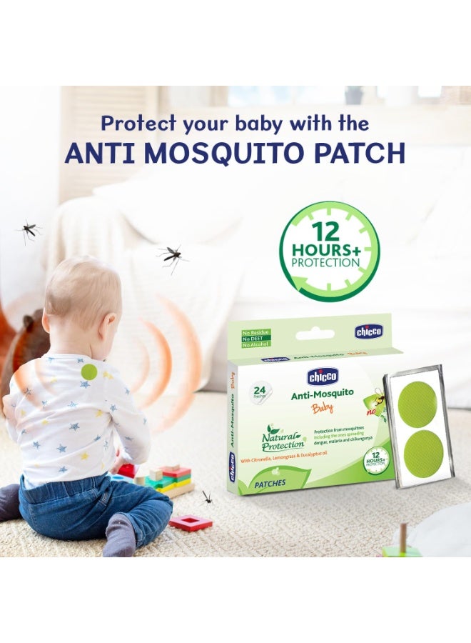 Chicco Anti-Mosquito Baby Patches with the natural protection of 12+ Hours, 1 Pack (24 Patches Inside) - Image 2