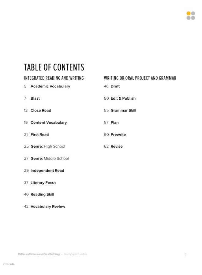 StudySync: DIFFERENTIATION AND SCAFFOLDING  A guide to scaffolded support for English Language Learners - Image 2
