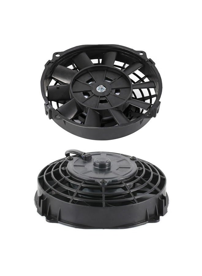CTOCH 7" Electric Radiator Cooling Fan Assembly Kit with 12V 80W Motor Universal High Performance Slim Fan Push Pull Black Curved Blades - Image 5