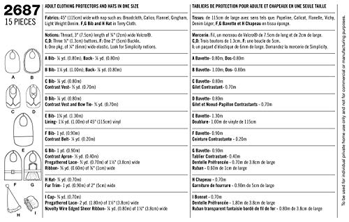 Simplicity 2687 Clothing Protector Sewing Pattern for Adult Men and Women by Faith Van Zanten, One Size - Image 1