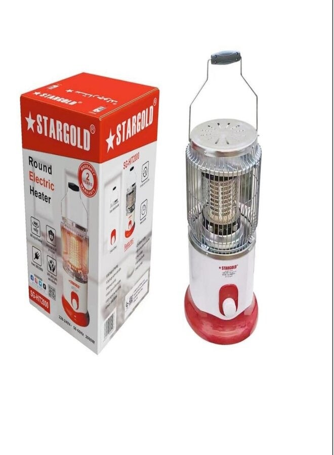 ستارجولد دفاية غرفة هالوجين كهربائية محمولة بقدرة 2000 واط وجهاز تحكم عن بعد