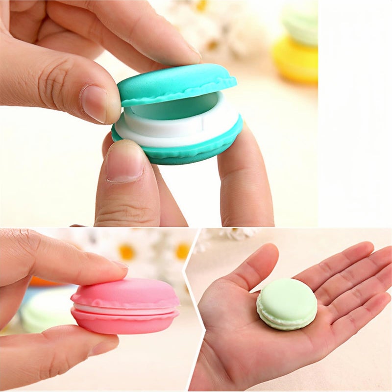 HAN SHENG Jewelry Organizer for Earrings, Rings, Necklaces, 30 Pack Cute Macaron 1.6 Inch Mini Travel Cases, Portable Plastic Storage Boxes Container (Multicolor) - Image 3