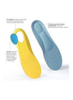 RATSAW Shoes Inserts Memory Foam Insoles Shock Absorption Pain Relief Plantar Fasciitis Arch Supports Breathable PU Sports Feet Insoles for Men Women and Kids 1 Pair M  - Image 2