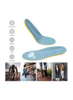 RATSAW Shoes Inserts Memory Foam Insoles Shock Absorption Pain Relief Plantar Fasciitis Arch Supports Breathable PU Sports Feet Insoles for Men Women and Kids 1 Pair M  - Image 4