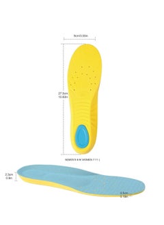 RATSAW Shoes Inserts Memory Foam Insoles Shock Absorption Pain Relief Plantar Fasciitis Arch Supports Breathable PU Sports Feet Insoles for Men Women and Kids 1 Pair M  - Image 5