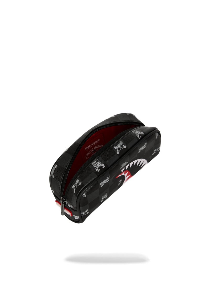 SPRAYGROUND حقيبة فحص شخصية رمادية - Image 5