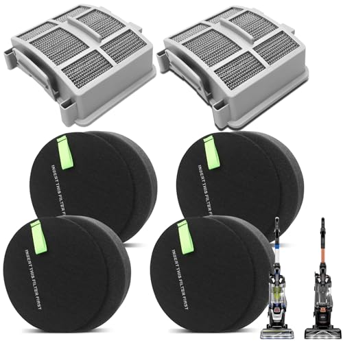 LANROON 39883 Filters for Bissell Pet Hair Eraser 39883 3418 3774F 3409 3774 3774G 3775 3415 3404 3402 SurfaceSense Lift-Off Vacuums (2Filter+4Foam) - Image 1