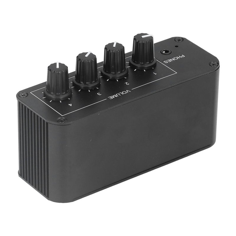 Stereo Sound Mixer 4-Channel RCA Input - Ultra Low Noise Design Mini Stereo Mixer - Independent Volume Control Headphones Amplifier for Studio - Image 4