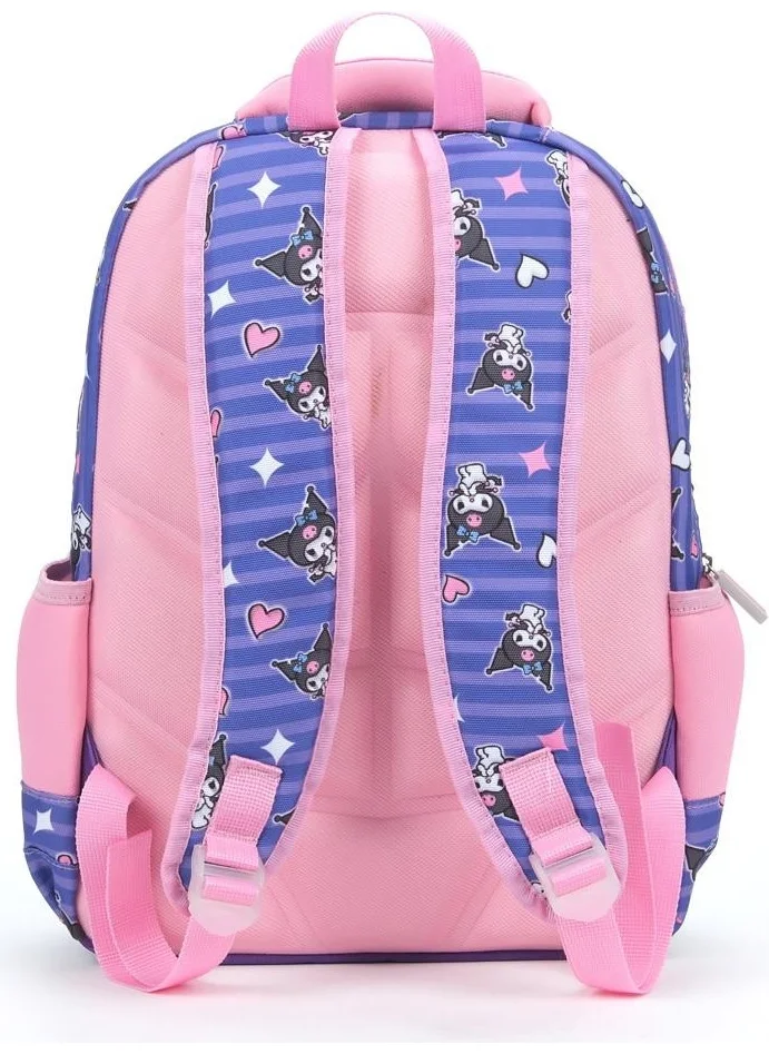 Masho Trend Purple Kuromi School Bag + Lunch Box + Pencil Case + Girls Backpack