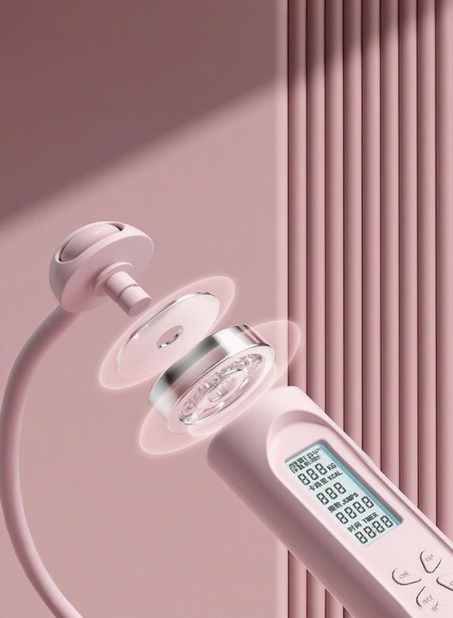 هومستر تخطي حبل, حبل القفز الرقمي قابل للتعديل الأوزان والطول, حبل القفز اللاسلكي مع عداد السعرات الحرارية وتذكير الإنذار, حبل القفز الموزن لللياقة البدنية, ممارسة, الملاكمة, صالة رياضية - Image 2