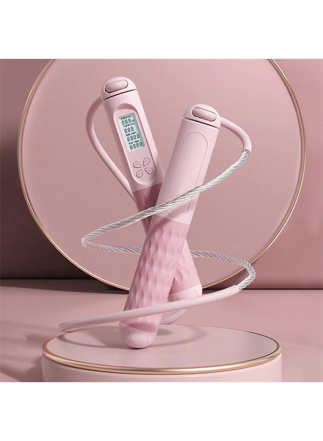 هومستر تخطي حبل, حبل القفز الرقمي قابل للتعديل الأوزان والطول, حبل القفز اللاسلكي مع عداد السعرات الحرارية وتذكير الإنذار, حبل القفز الموزن لللياقة البدنية, ممارسة, الملاكمة, صالة رياضية - Image 4