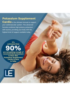 Life Enhancement Potassium Supplement Cardio Natural Potassium Supplement - 750 mg Potassium / 500 mg Taurine Per Serving- Daily Potassium Supplements - 120 Potassium Capsules (60 Servings)  - Image 4