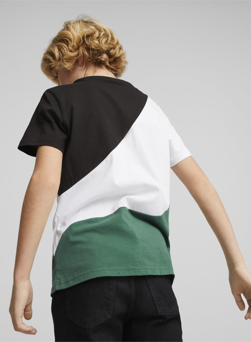 PUMA POWER CAT Kids Boys Short Sleeve T-Shirt  - Image 4