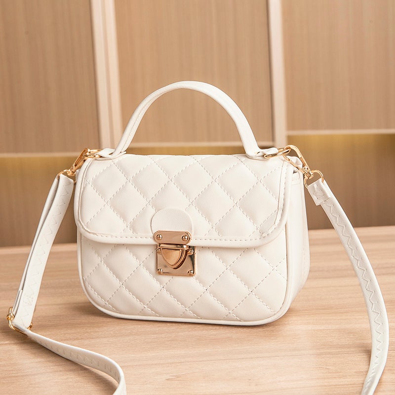 Trendy Women'S Bags Fashion Textured Versatile Crossbody Bag Fashion Retro Quilted Small Square Bag For Women - Image 1