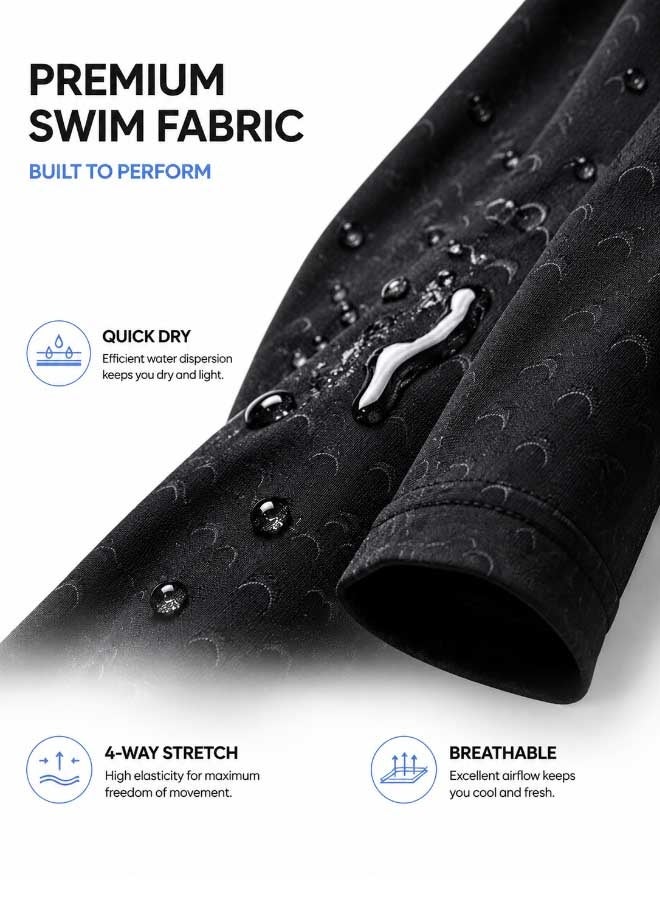 Double Fish Men's Swimwear Set, Training Swimsuit with Top and Shorts for Men, Swim Trunks Bathing Suit - Image 3