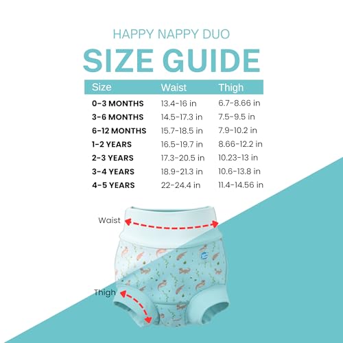 Splash About Happy Nappy Duo, Playful Otters, 3-6 Months - Image 5