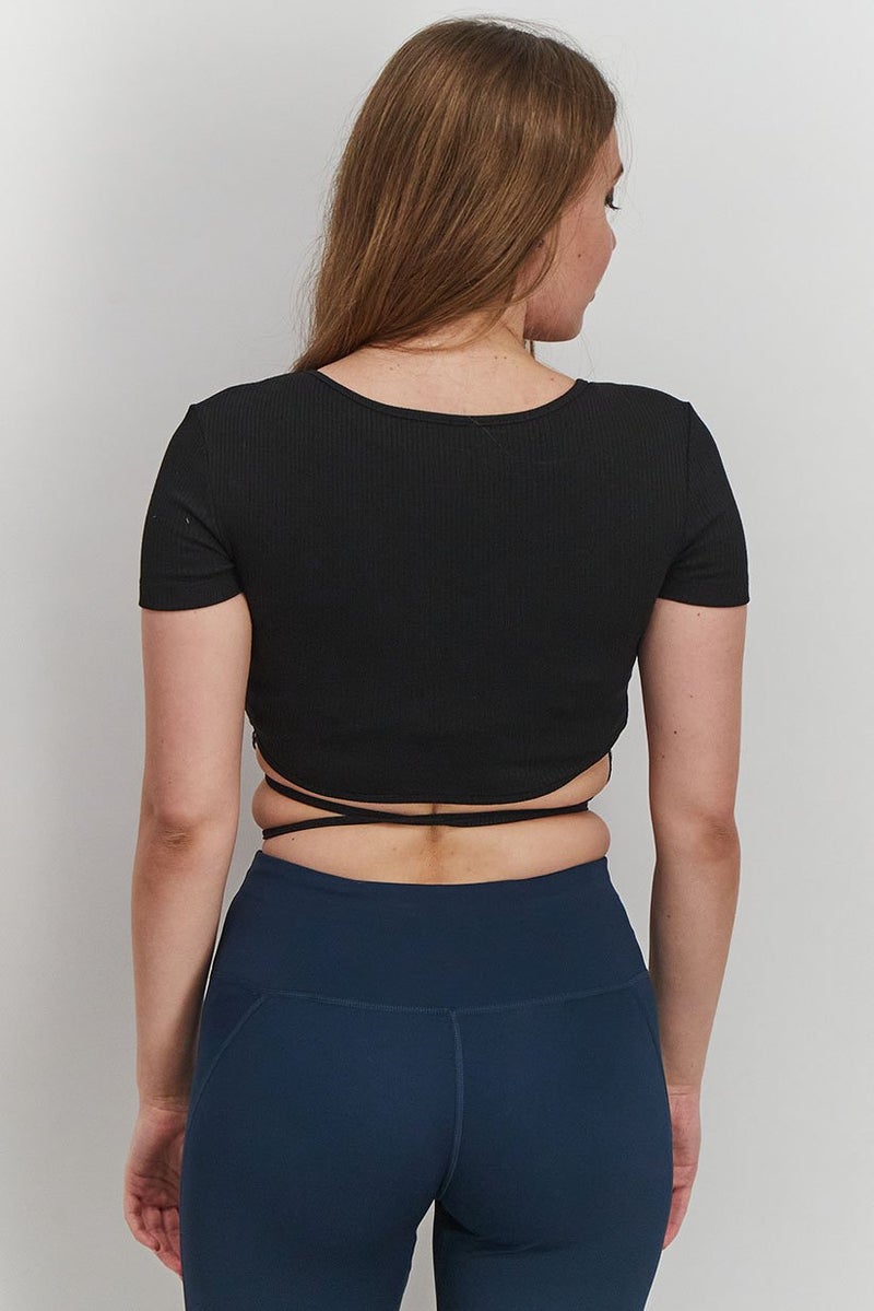 PUMA Women Sportswear Fit Brand Logo Training Top, Black - Image 4