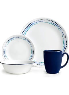 Corelle Livingware Ocean Blues 16 Pc Dinnerware Set  - Image 1