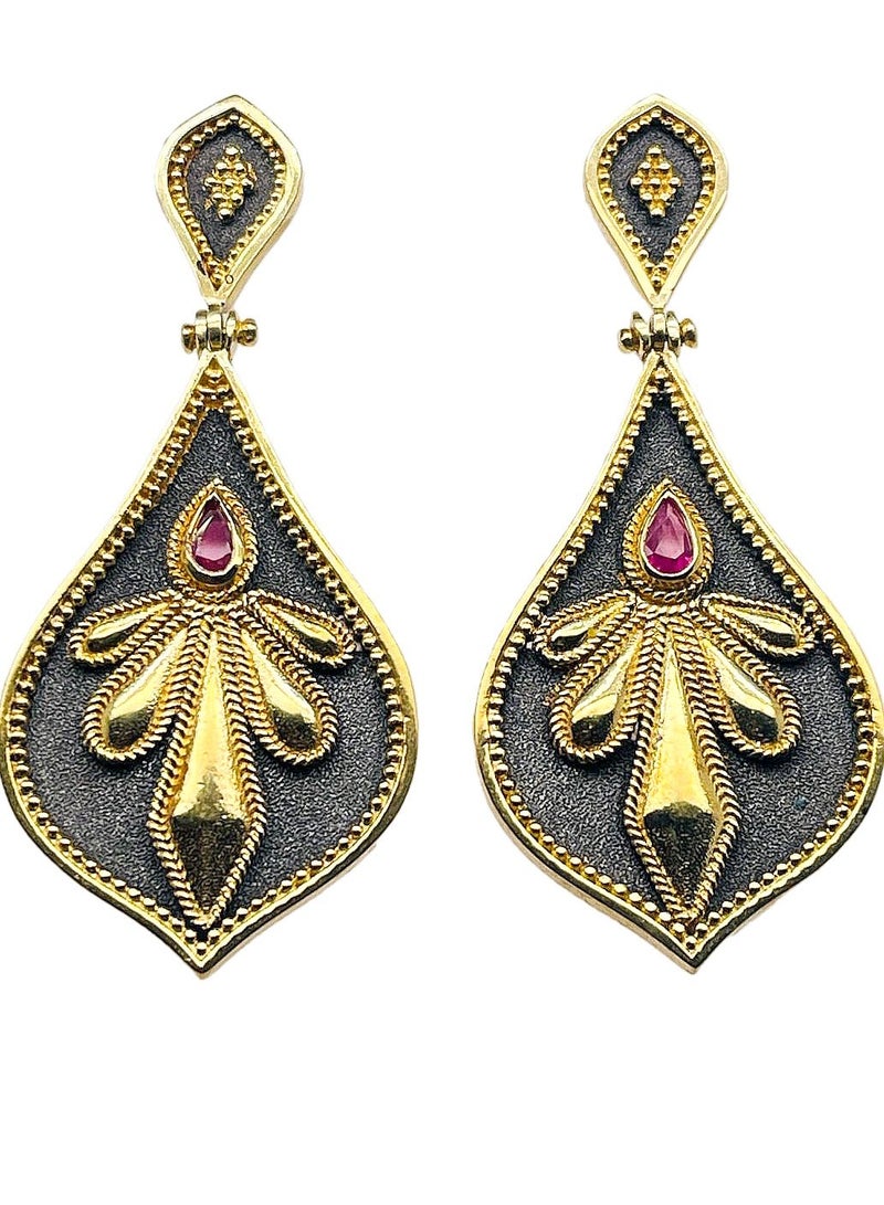 BTC ELLA - Silver Earrings Gold Plated (SIL0432) - Image 2
