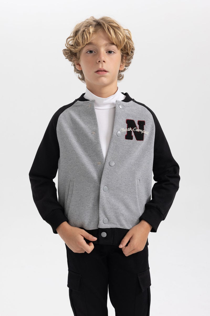 DeFacto Boy Regular Fit Crew Neck Cardigan  - Image 4