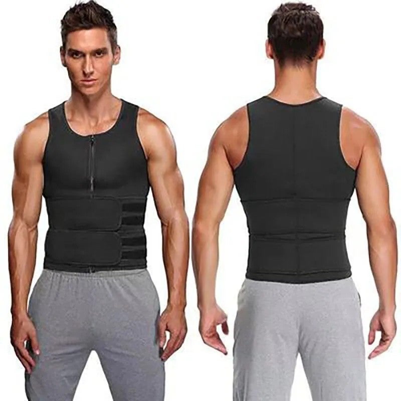 Bluejw Logo Colombian Faja Waist Trainer for Women & Men, Sweat Workout Belt, Gym Trimmer Corset with Double Bandage Wrap & 2 Band Strap - Image 2