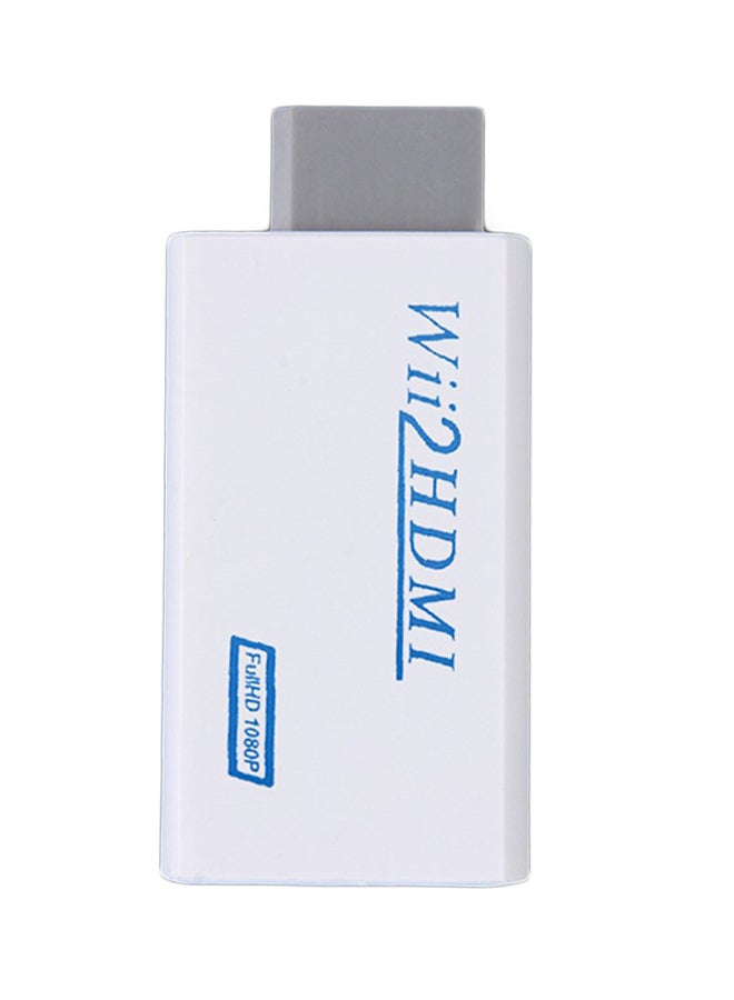 اليشمك محول لرفع مستوى دقة العرض مصنوع من البلاستيك من منفذ Wii إلى HDMI بدقة 1080P أسود - Image 1