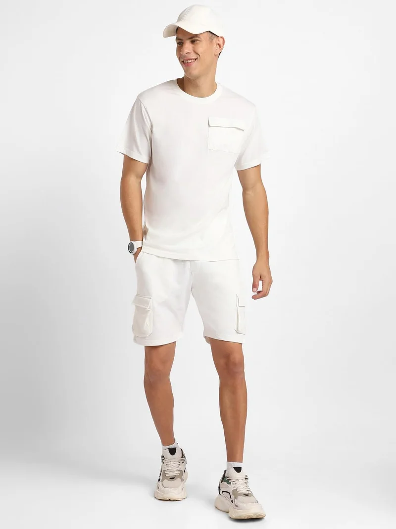 NOBERO  Men's White Cotton Co-Ord Set for Men | Best Price UAE