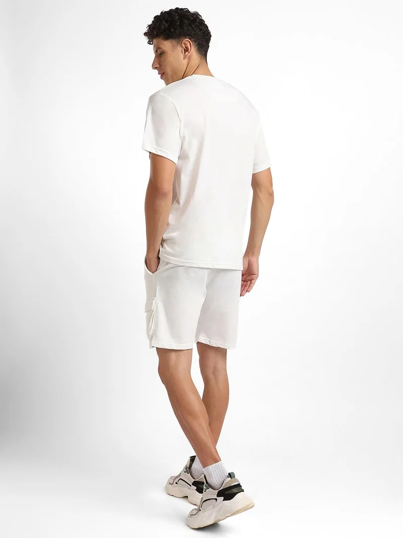 NOBERO  Men's White Cotton Co-Ord Set for Men | Best Price UAE