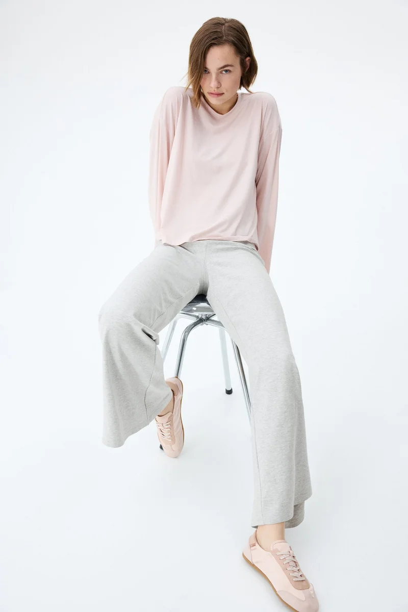 H&M Flared jersey trousers