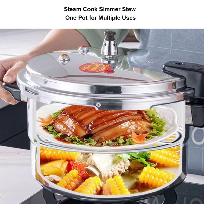 Multi Purpose Aluminum Pressure Cooker 18CM Induction Compatible Safety Valve Anti Clogging - Image 4