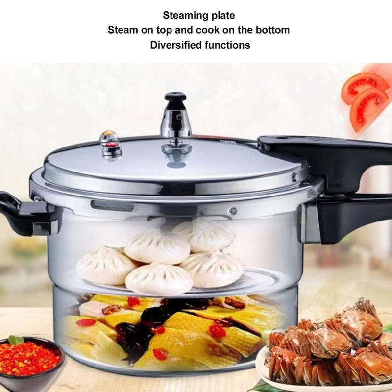 Multi Purpose Aluminum Pressure Cooker 18CM Induction Compatible Safety Valve Anti Clogging - Image 3