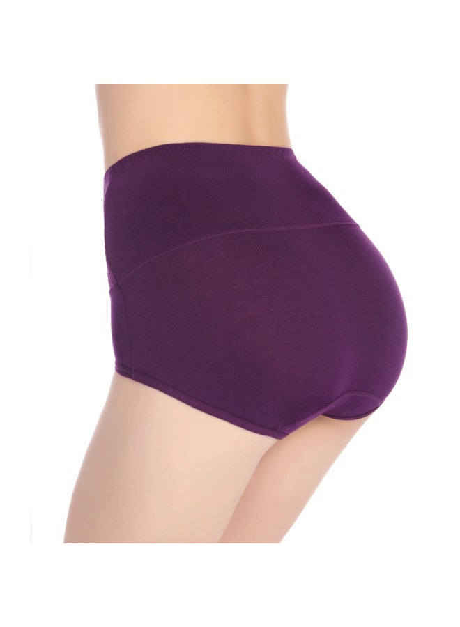Plus Size Cotton Women's Underwear High Waist Plus Fat Women's Underwear Cotton Mother Briefs - Image 3