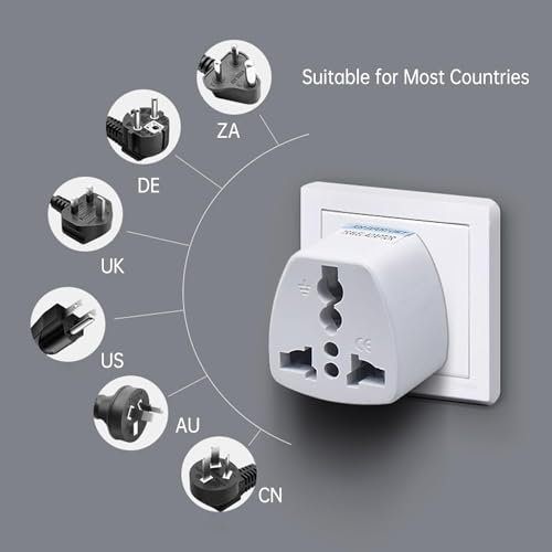 KAVANA (3 pcs) Type-A india to us converter plug - USA Adapter for indian plug // India to USA Universal Travel Adapter for USA, Canada, Mexico, Brazil, Cuba, Thailand, Taiwan, Japan, Panama, etc - Image 3