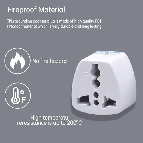 KAVANA (3 pcs) Type-A india to us converter plug - USA Adapter for indian plug // India to USA Universal Travel Adapter for USA, Canada, Mexico, Brazil, Cuba, Thailand, Taiwan, Japan, Panama, etc - Image 5