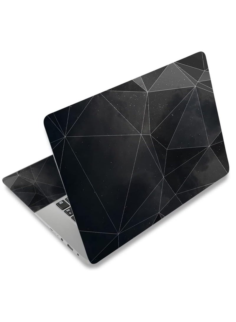 Today Idea Laptop Skin Sticker Decal,12" 13" 13.3" 14" 15" 15.4" 15.6" Laptop Skin Sticker Protector Cover for Toshiba Hp Samsung Dell Apple Acer Leonovo Sony Asus Laptop Notebook (Black Triangle) 