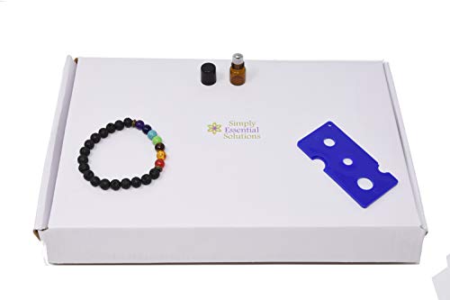 Simply Essential Solutions 100pcs 1mL (1/4 dram) Amber Mini Glass Stainless Steel Roller Bottle 1cc Amber Sample Vial Small Essential Oil Bottle Travel Must + one 7 Chakra Bracelet with Volcanic Lava for essential oil diffusing - Image 1