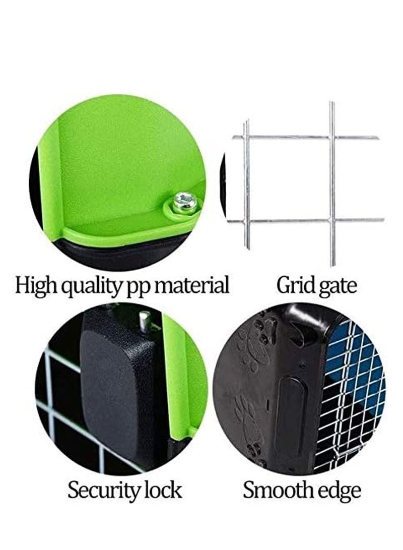 Durable Pet Carrier with Metal Door – Portable, Ventilated & Detachable Design for Safe Travel - Image 2
