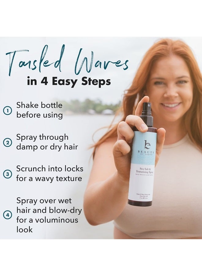 Beauty by Earth Sea Salt Spray for Hair Men & Women - Dry Texture Spray for Hair, Hair Texturizer Wavy Hair Products, Texturizing Spray & Volumizing Spray, Hair Texture Spray, Curl Spray, Beach Waves Spray Hair Spray - Image 5